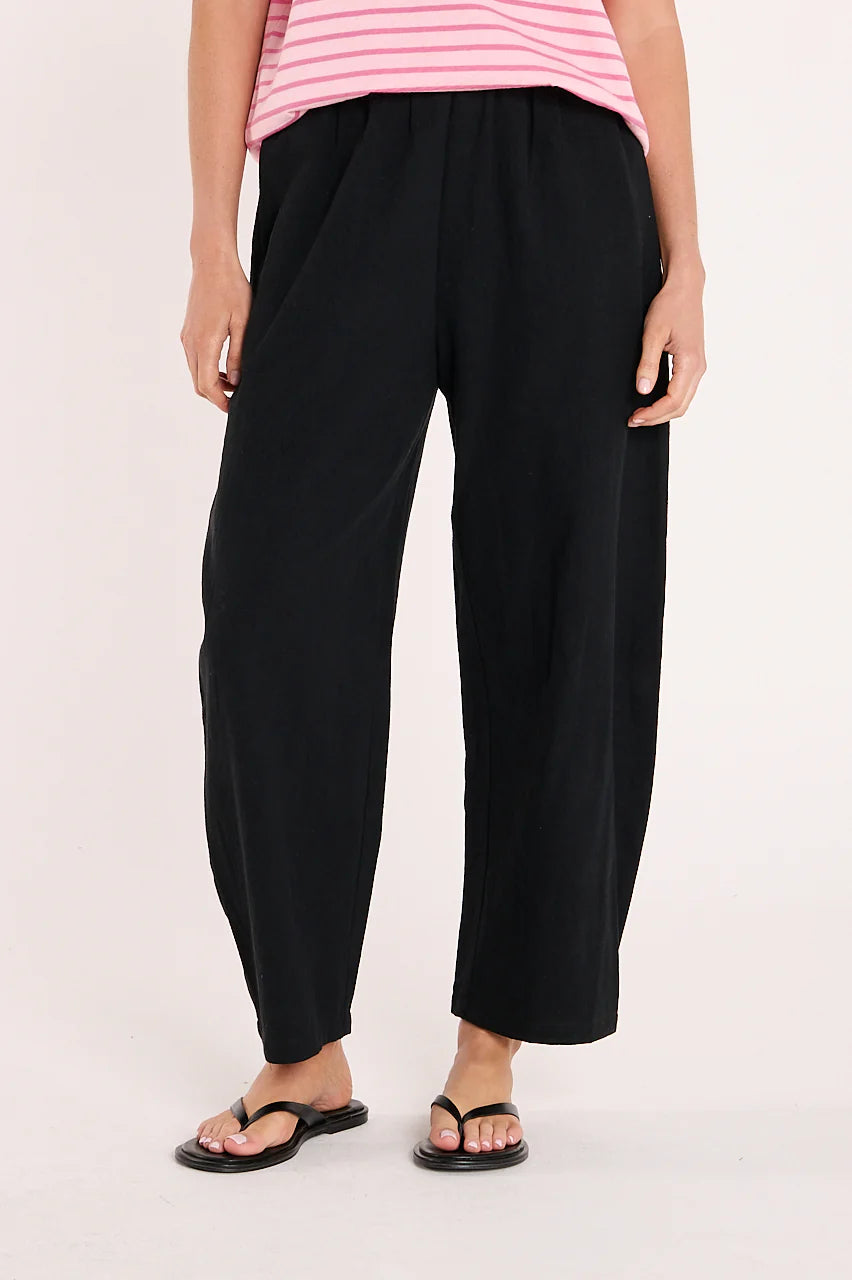 Eleanor Barrel Pant - Black