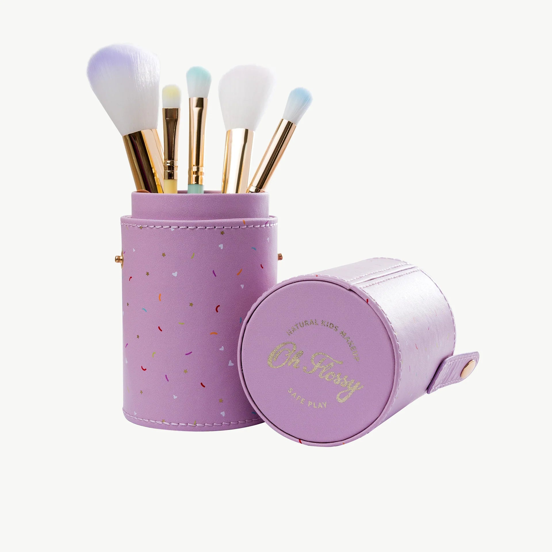 5 piece Rainbow Makeup Brush Set