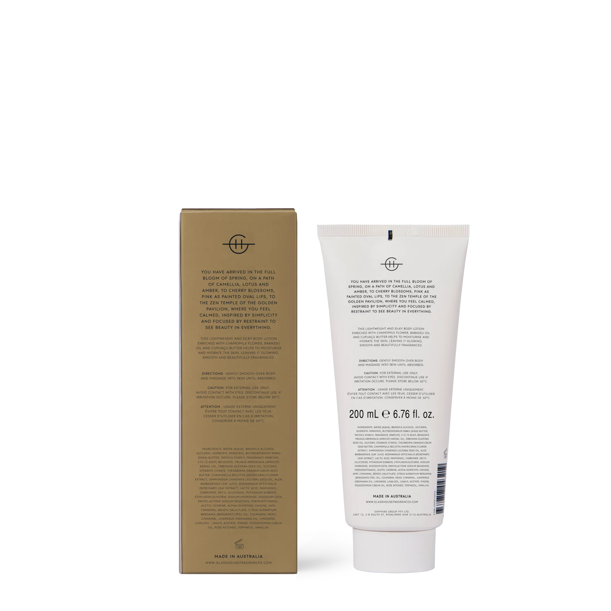 KYOTO IN BLOOM - CAMELLIA & LOTUS 200mL Body Lotion