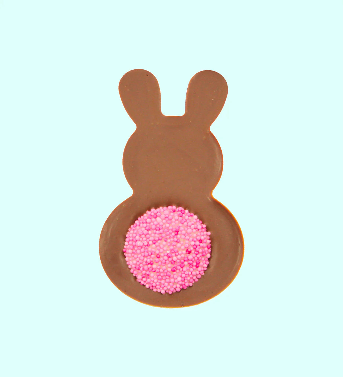 Chocolate Bunny with coloured Freckle Tail I Freckleberry - Milk chocolate - Pink Tail
