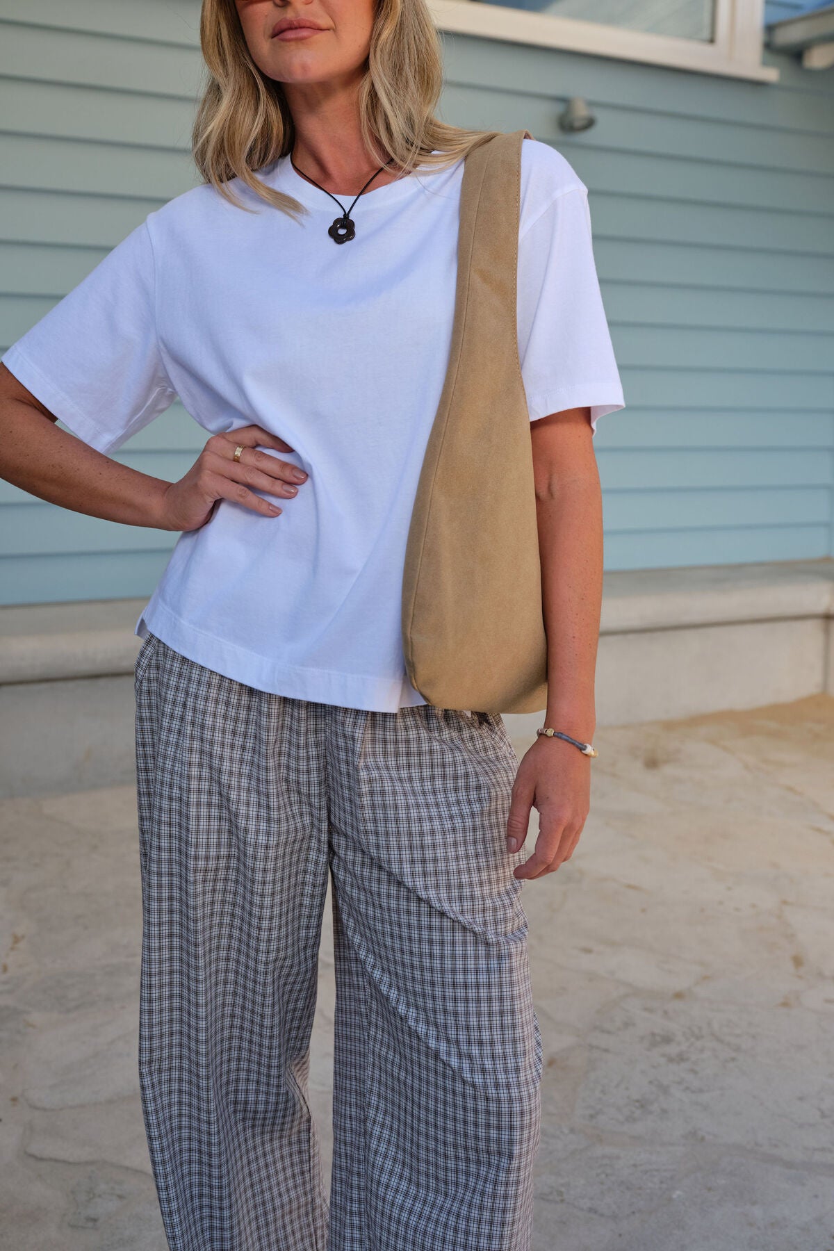 Stevie Slouchy Tee - white