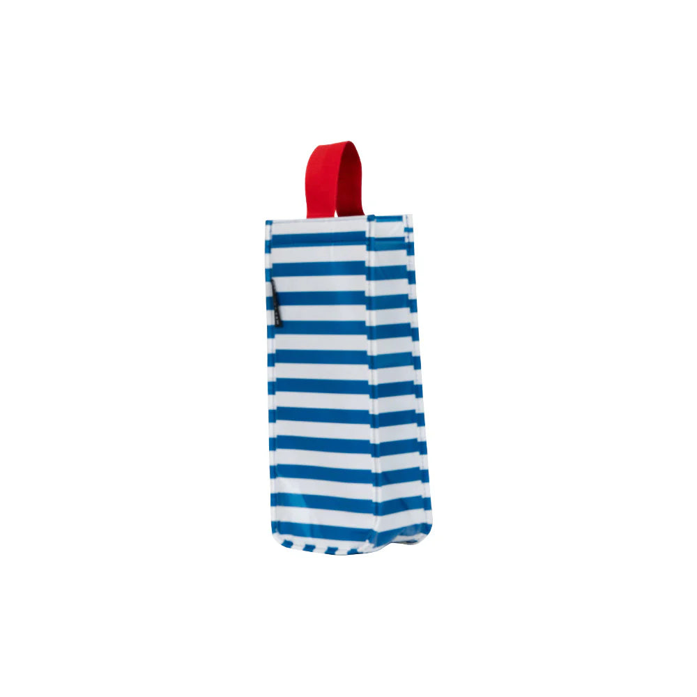 Breton stripe -wine bag