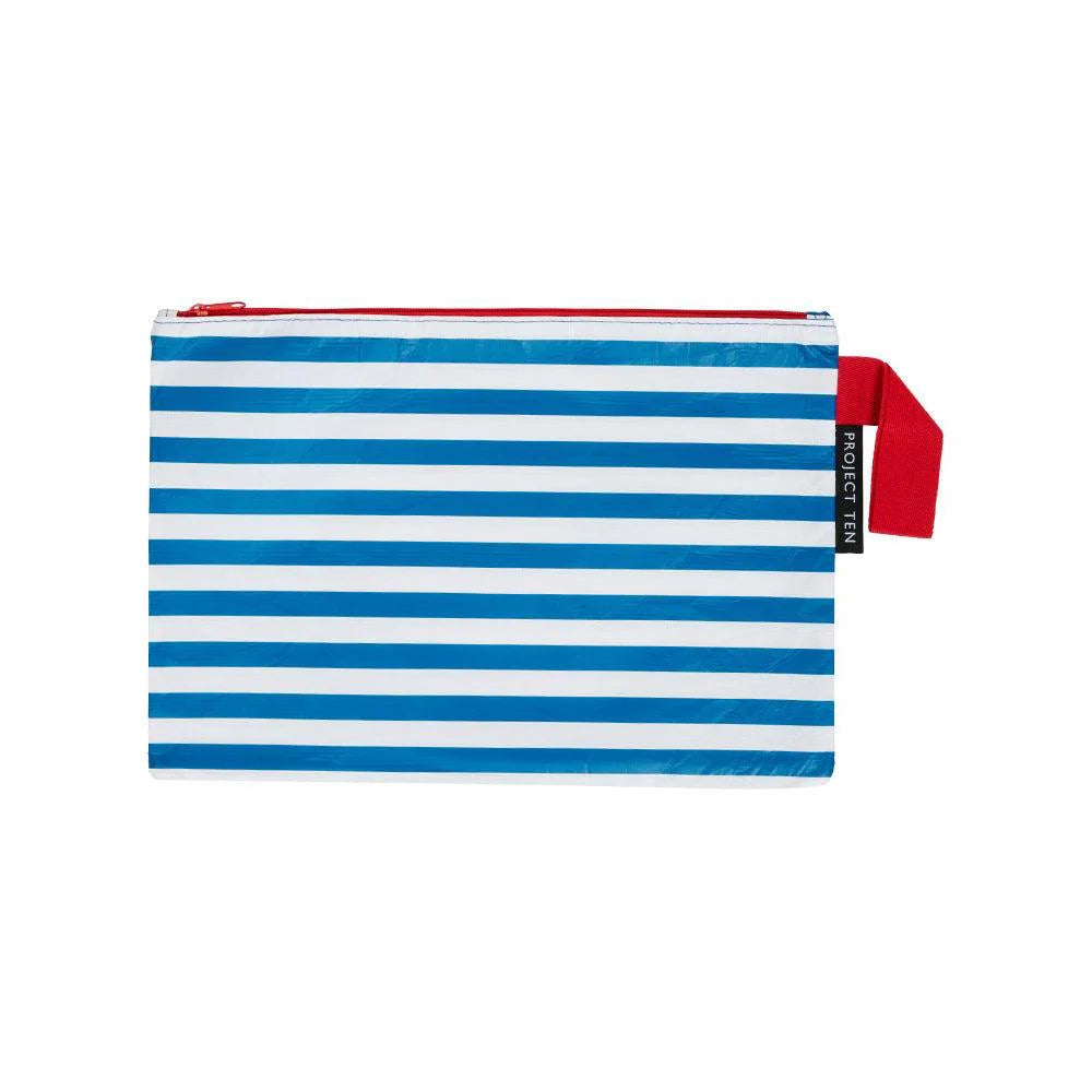 Breton stripe - zip pouch