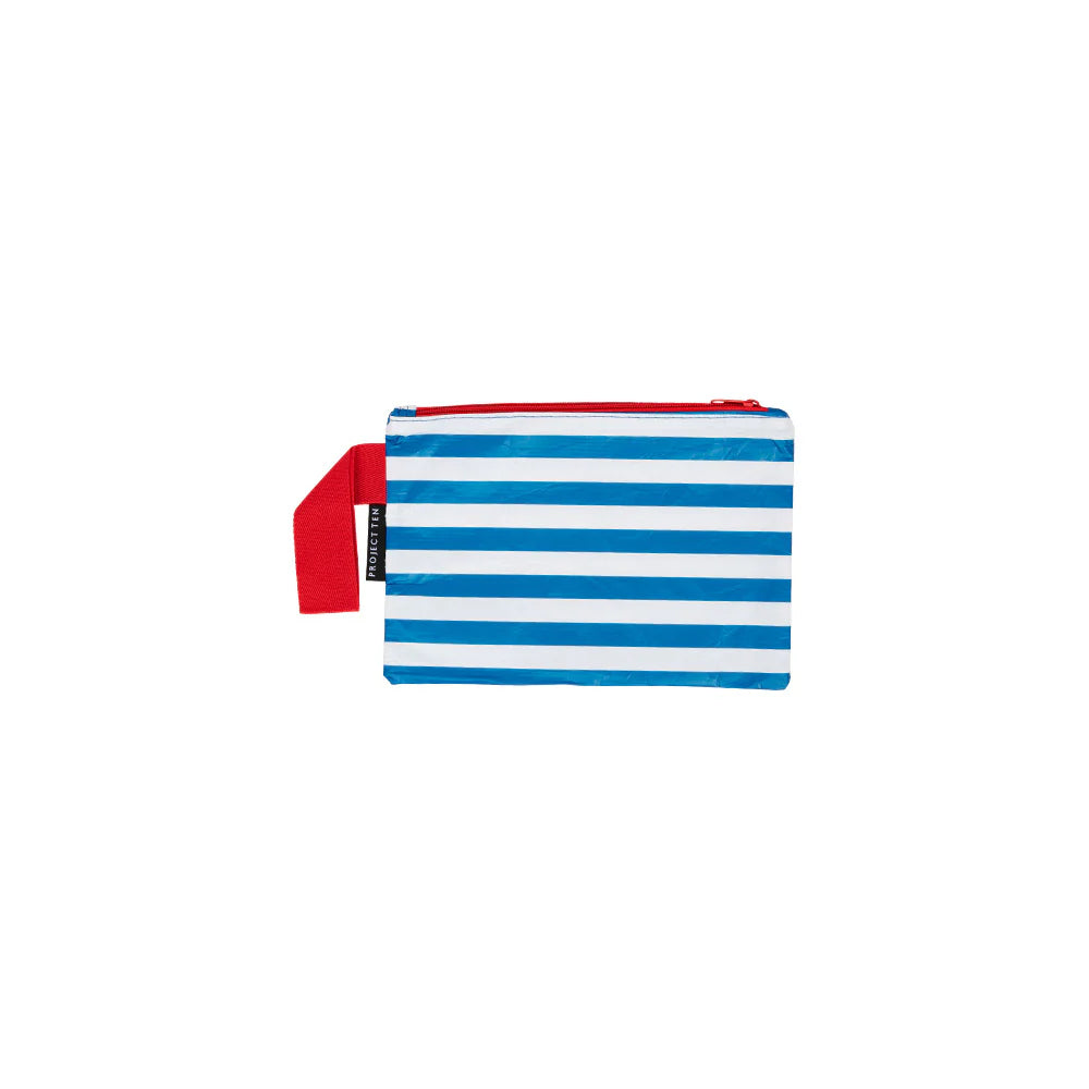 Breton stripe - mini zip pouch