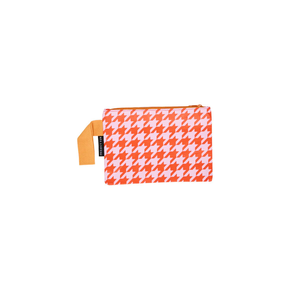 Houndstooth - mini zip pouch