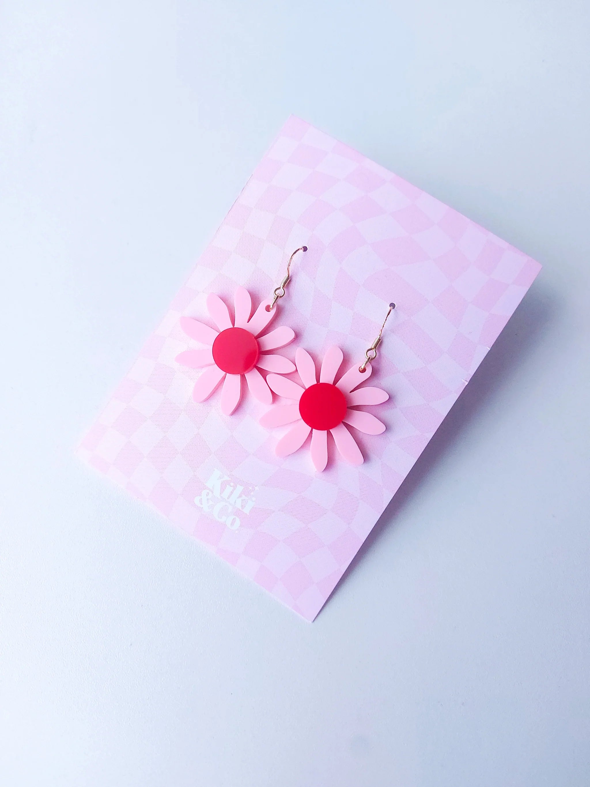 Aster Earrings - Pink/Red