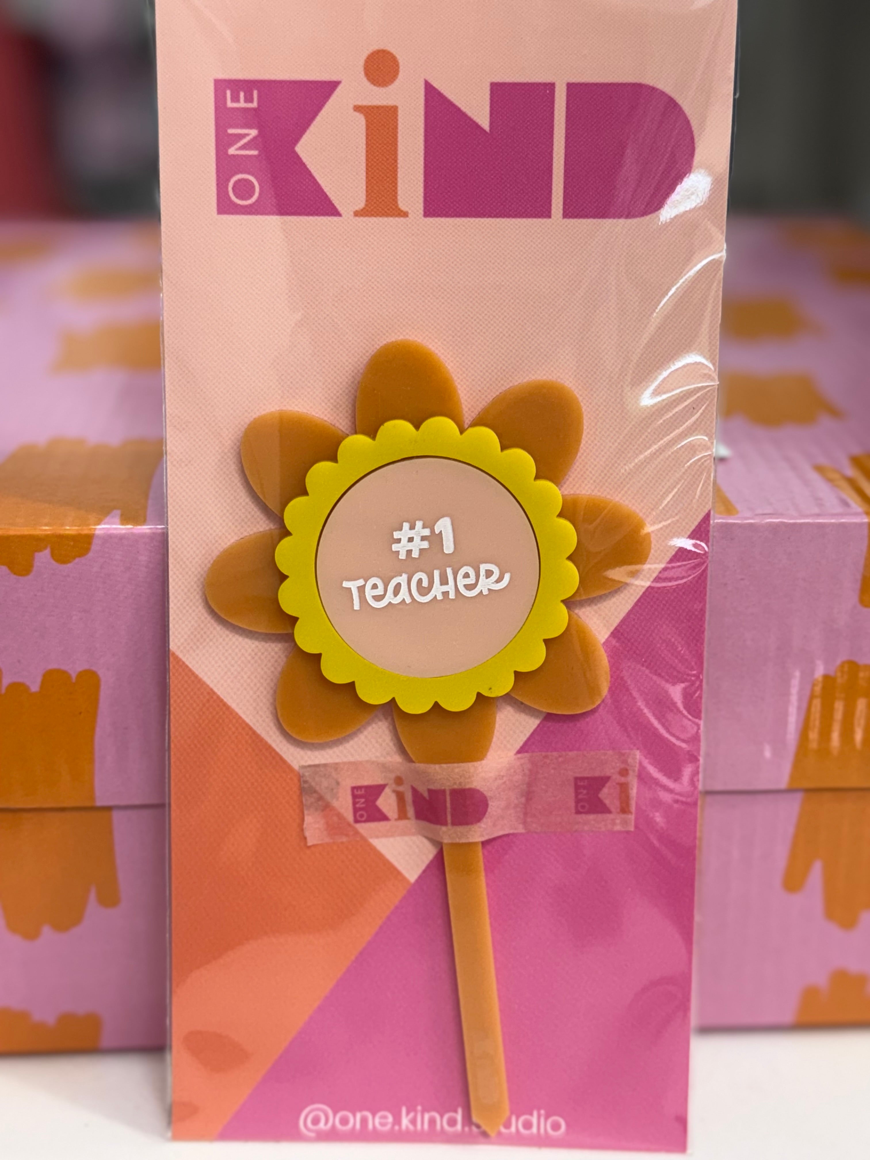 #1 teacher plant stake