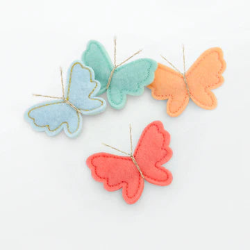 Felt Butterfly Clips