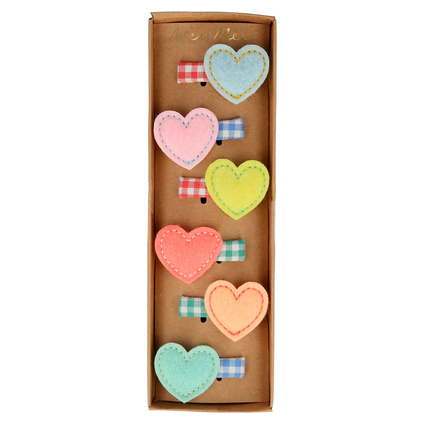 Felt Heart Clips