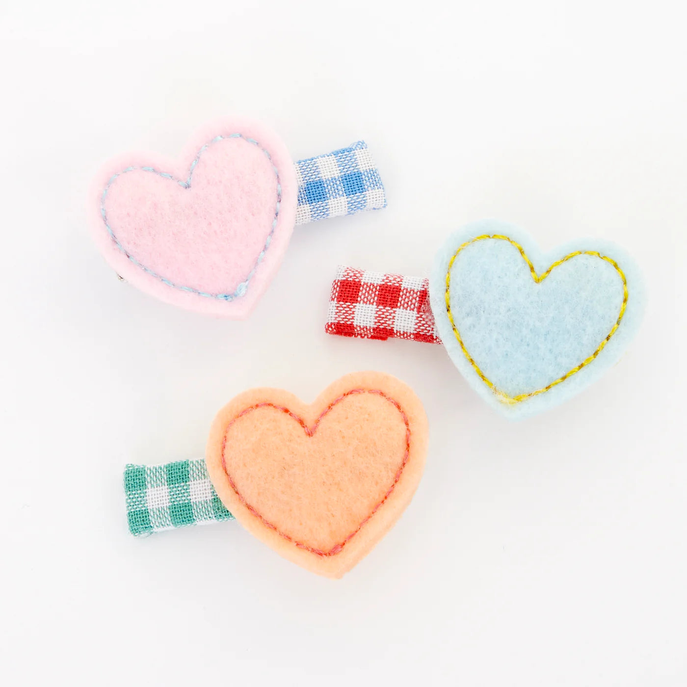 Felt Heart Clips