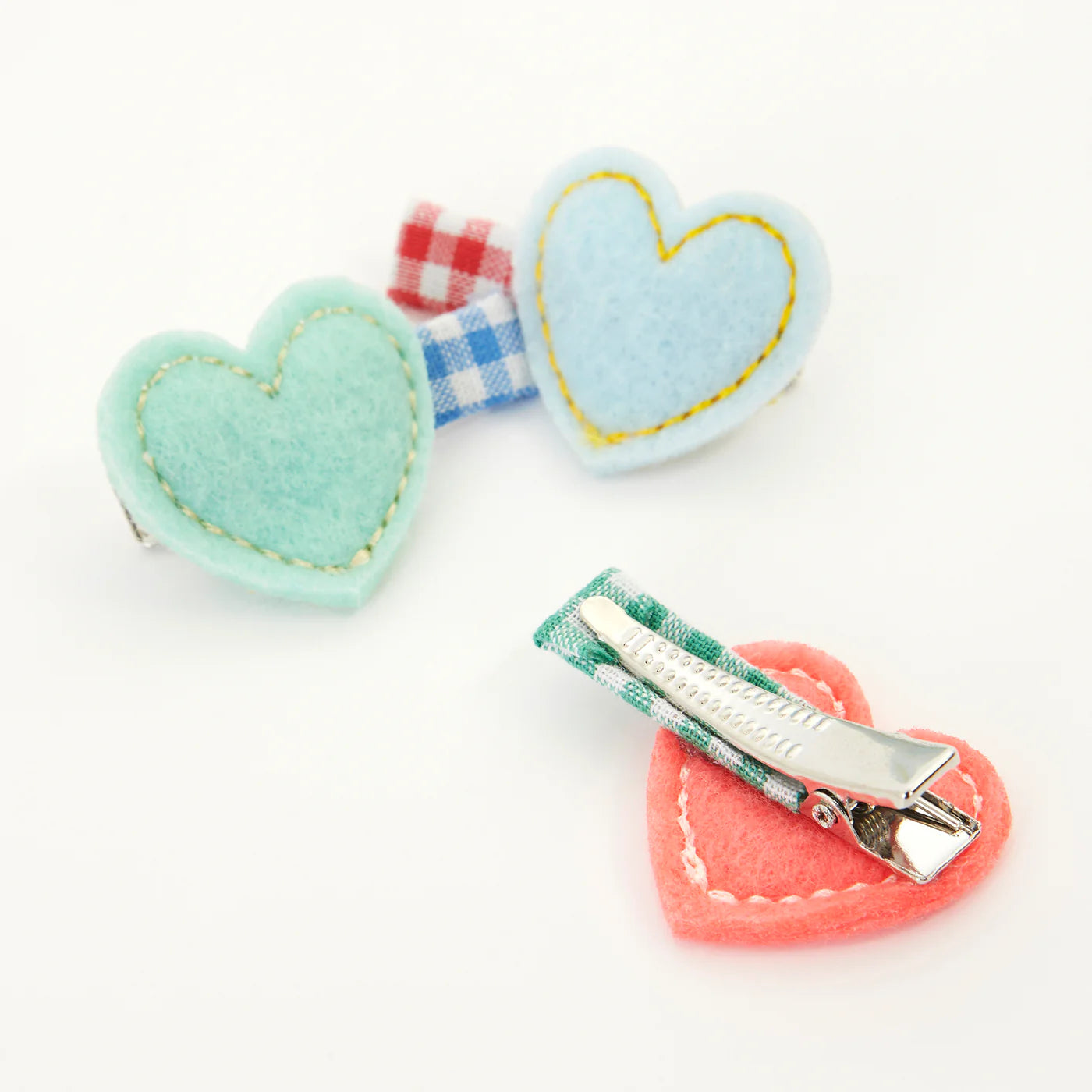 Felt Heart Clips