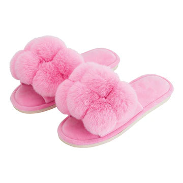 Pom Pom slippers -Candy -LARGE