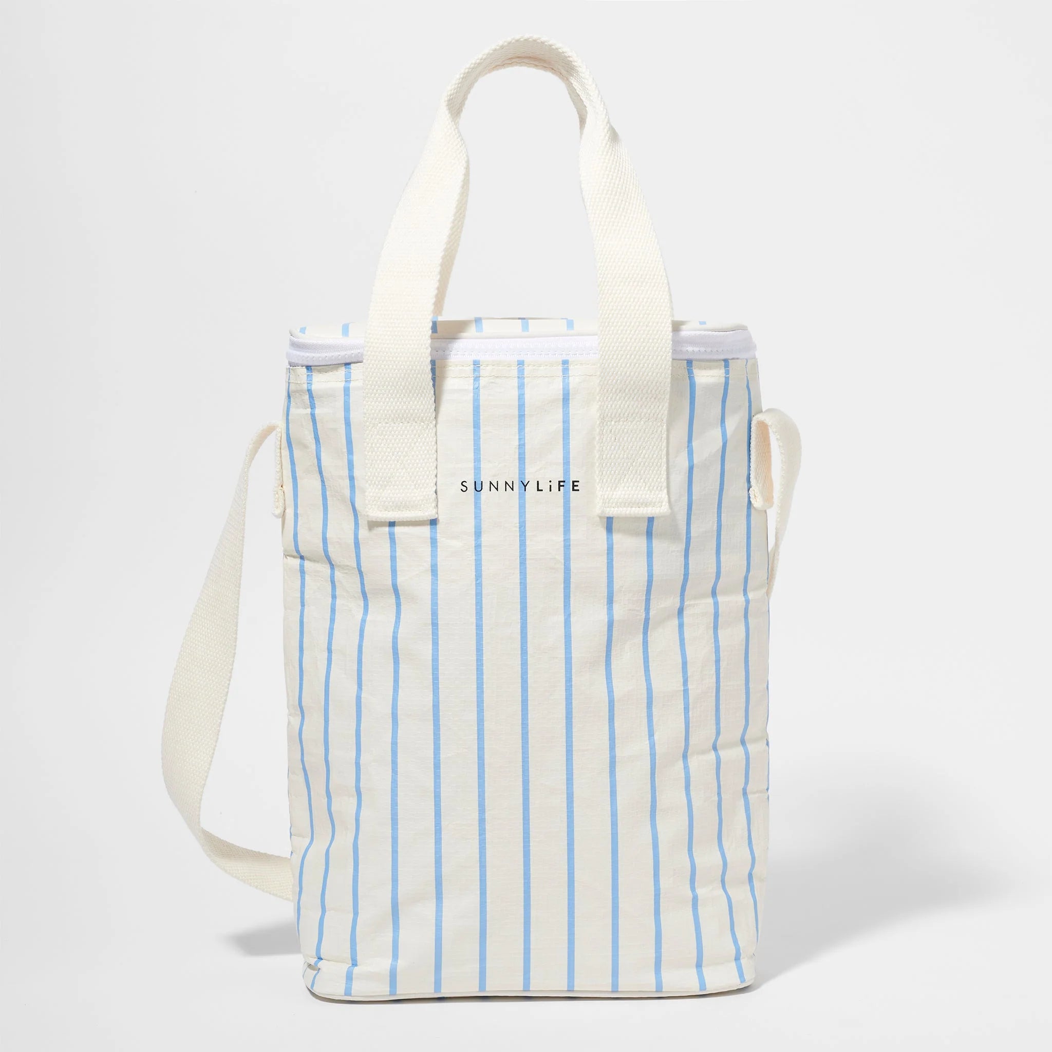 Drinks Cooler Bag Le Weekend Mid Blue- Cream