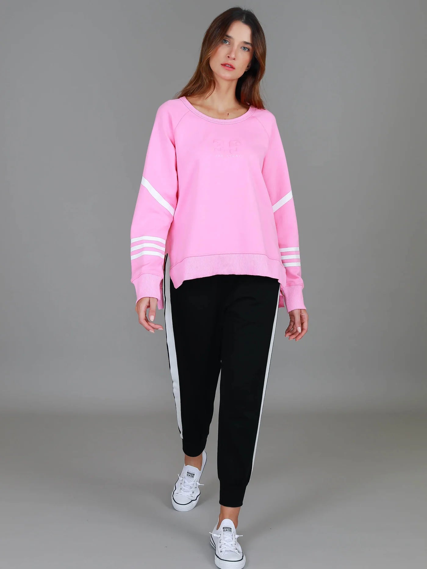 Robin 3S Stripe Sweatshirt - Bubblegum
