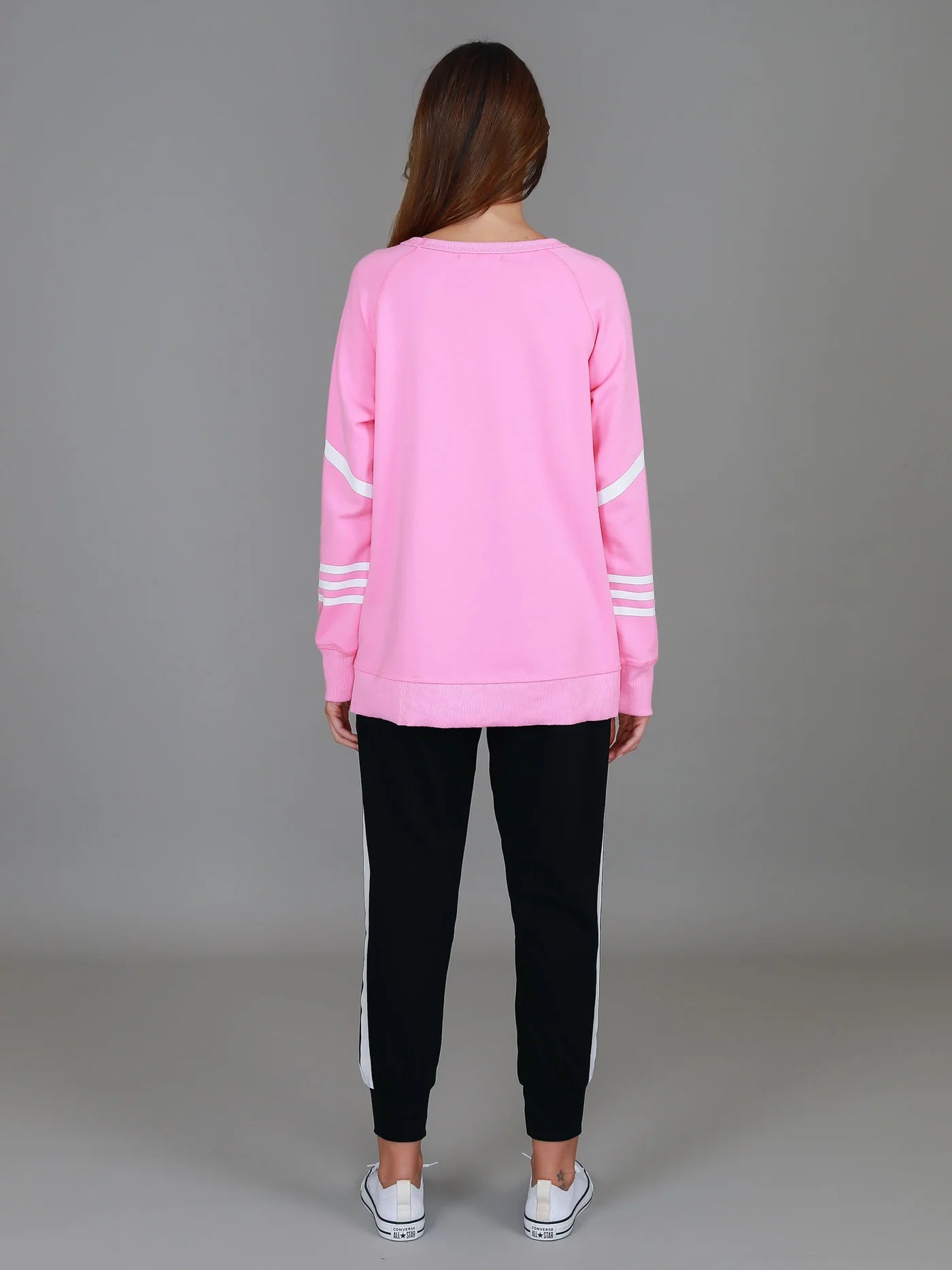 Robin 3S Stripe Sweatshirt - Bubblegum