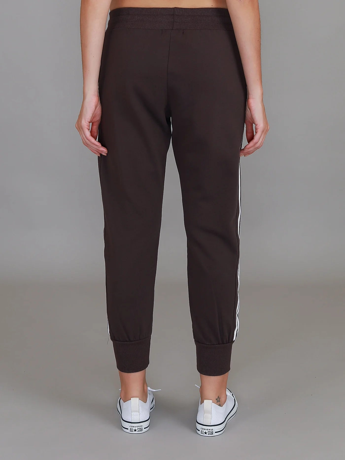 Pammy Stripe Panel Sweatpants - Truffle
