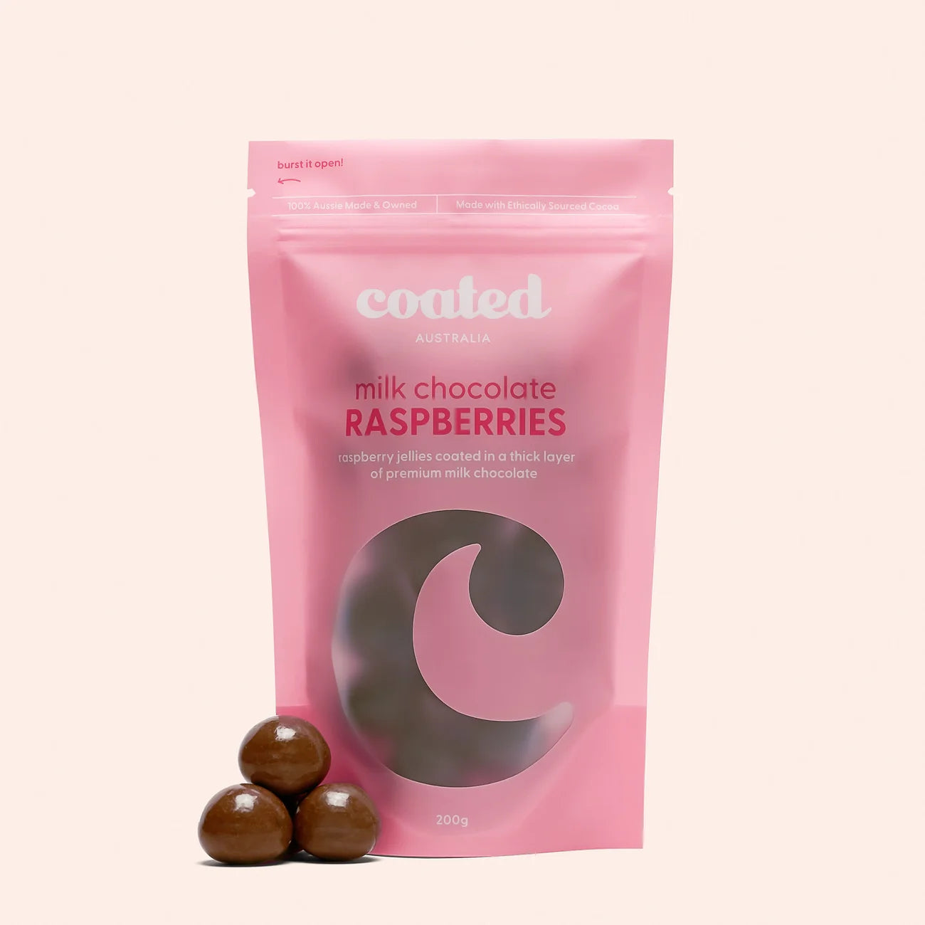 Milk Chocolate Raspberries