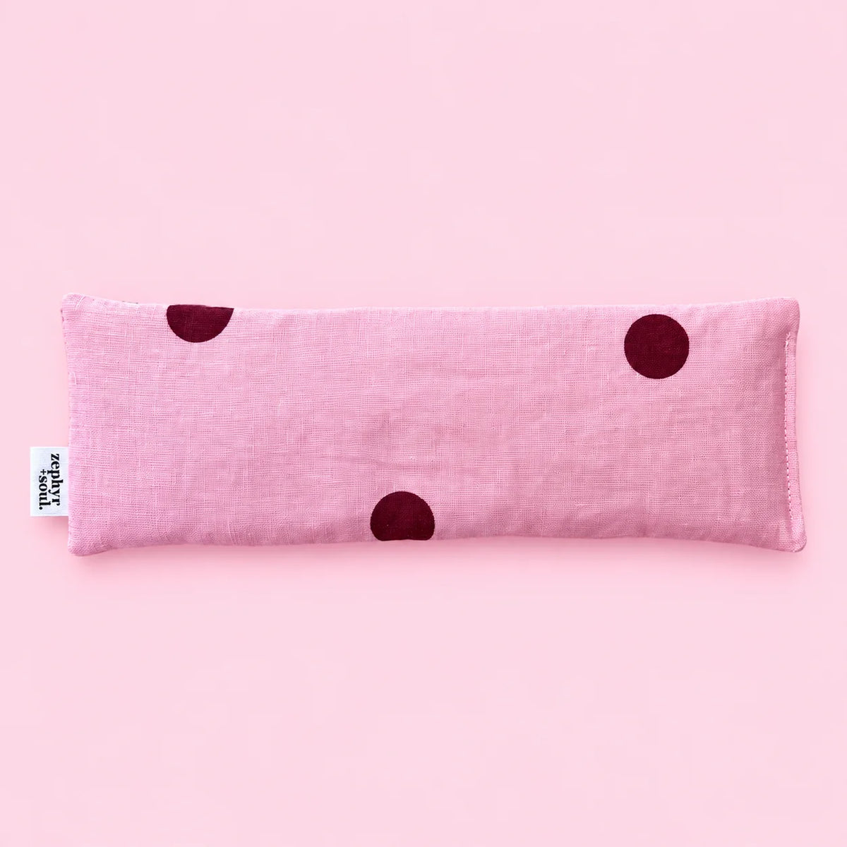 Pink + Maroon Spots - Eye Pillow