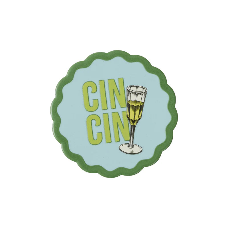Gimlet Ceramic Coaster – Assorted Gin-Inspired Designs | 10cm