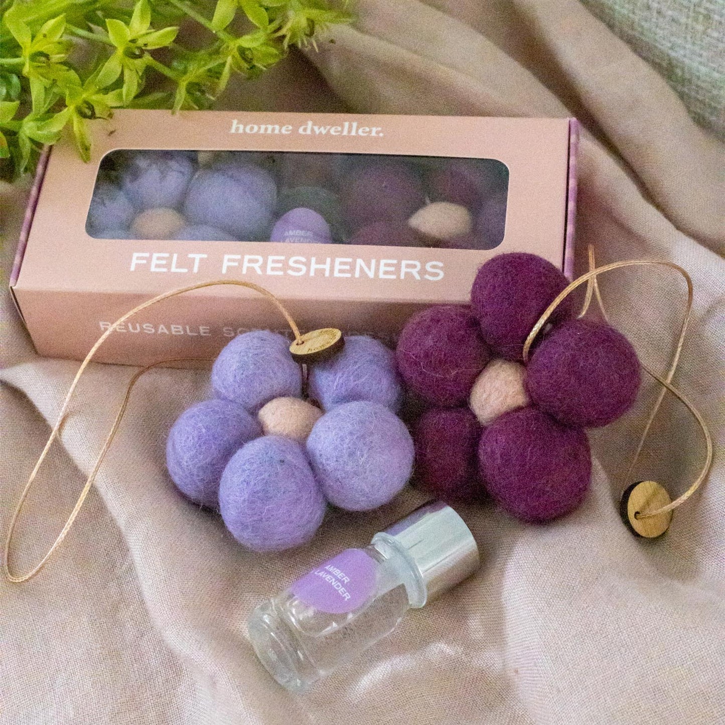 Home dweller - Felt Fresheners - Amber & Lavender