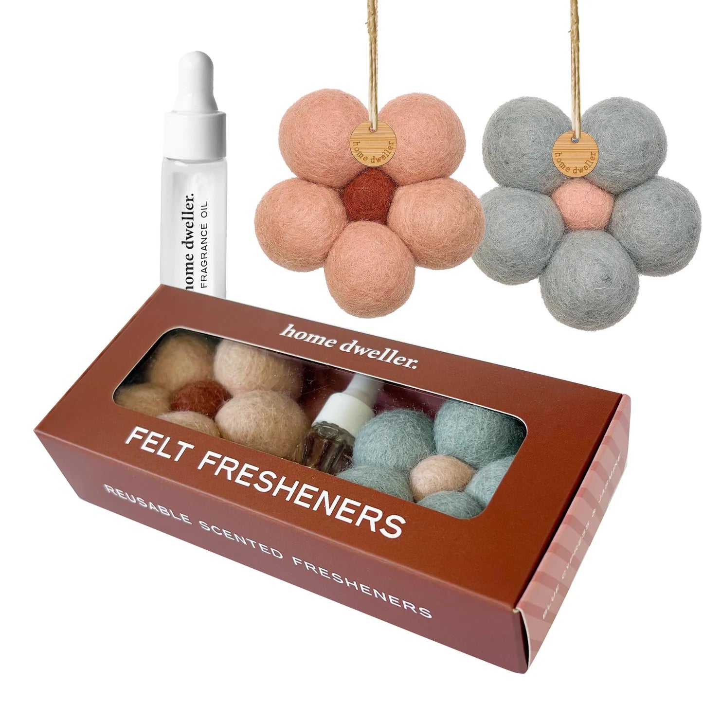 Home dweller Felt Fresheners - Blue Cypress & Jasmine