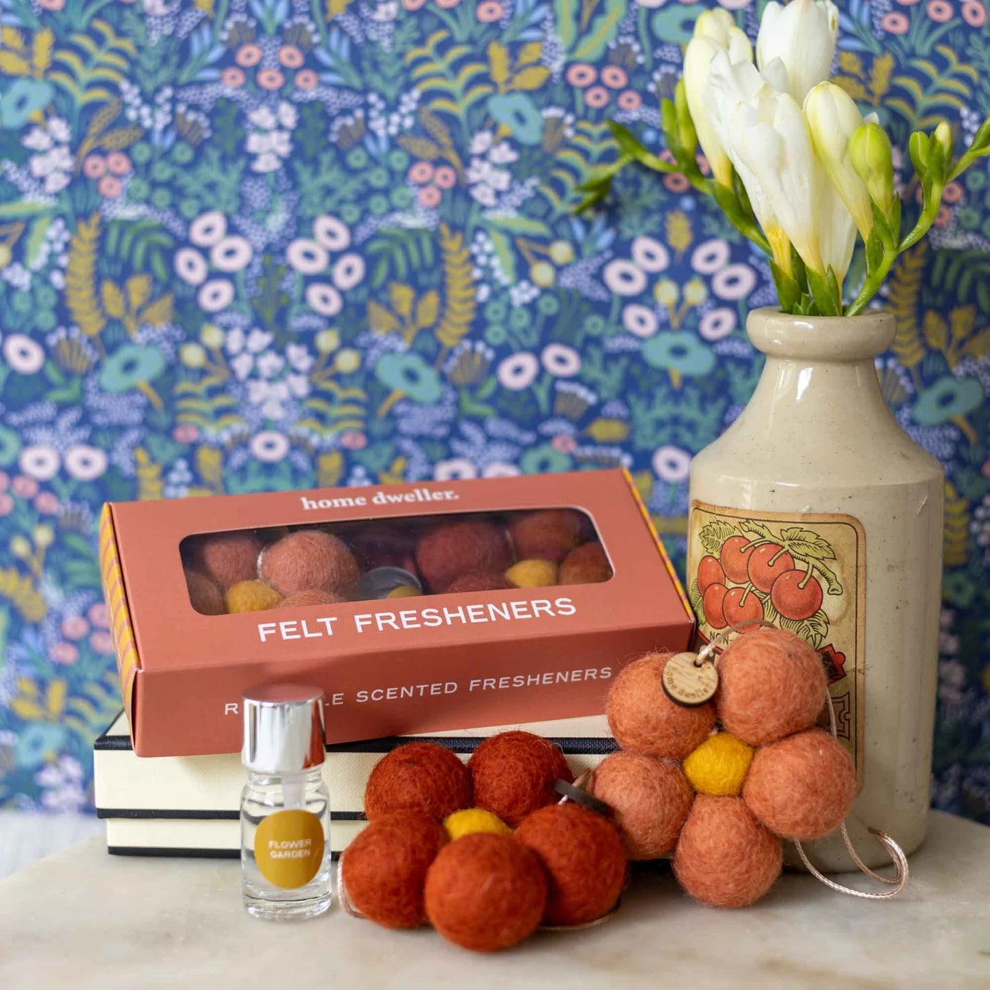 Home dweller Felt Fresheners - Flower Garden