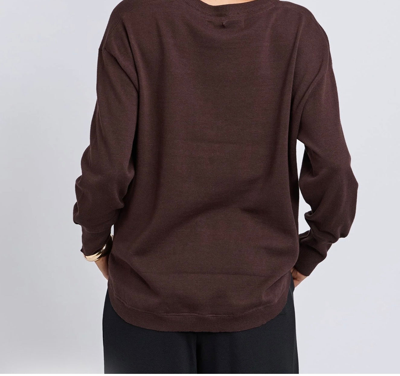 Foxwood Delilah Knit  jumper -  coffee bean