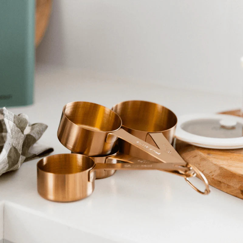 Seed & Sprout Measuring Cup Set - Stainless Steel with Bronze finish