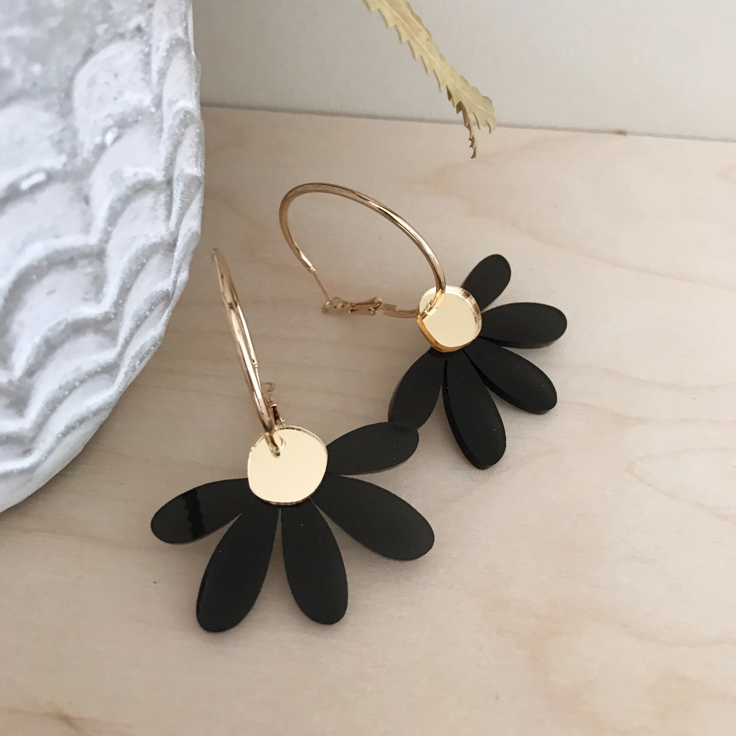 Jumbo Daisy Hoop Earrings