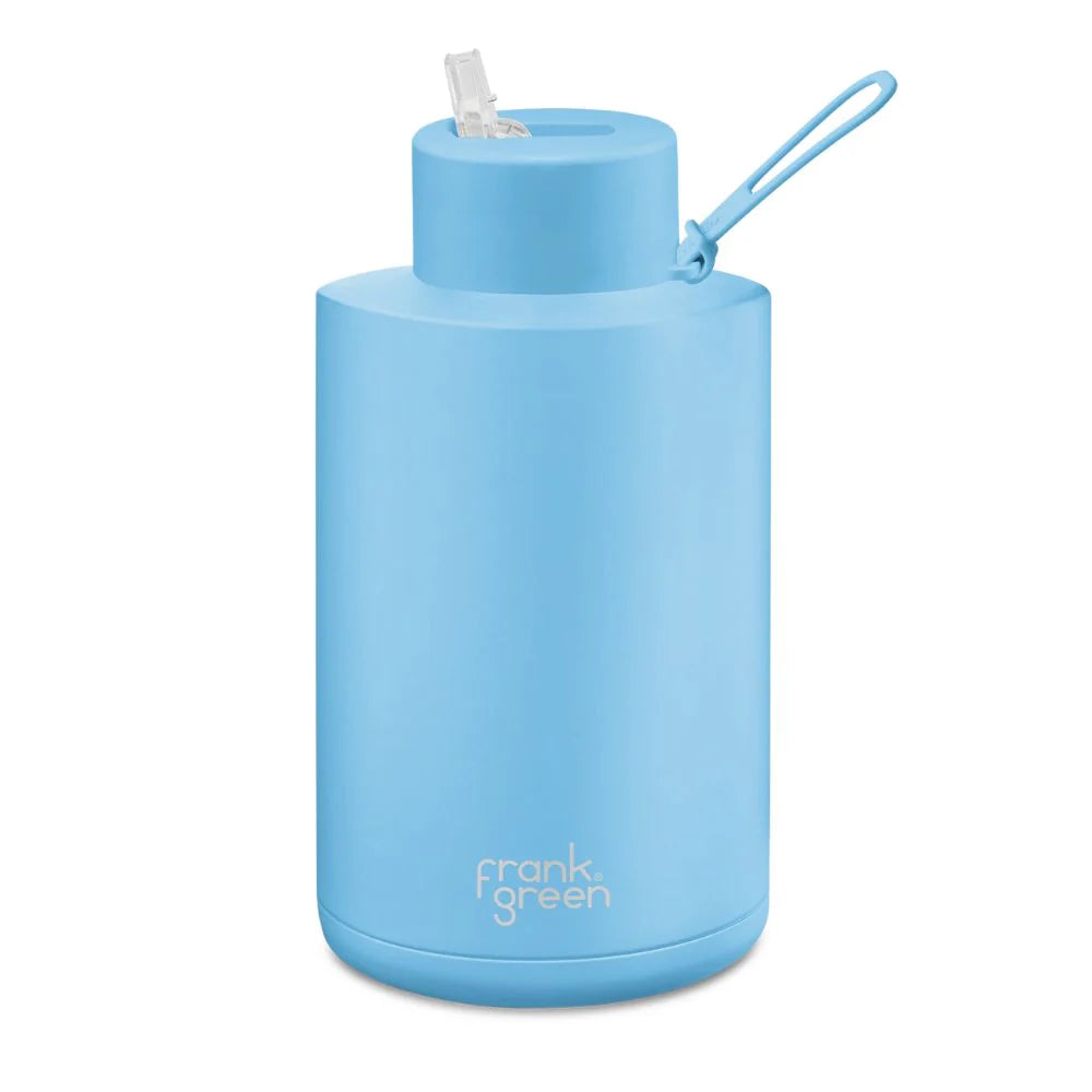 Ceramic Reusable Drink Bottle 68oz - sky blue