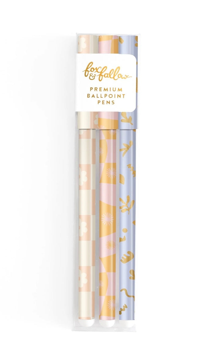 FF Daisy Grid Ballpoint Pen Pack