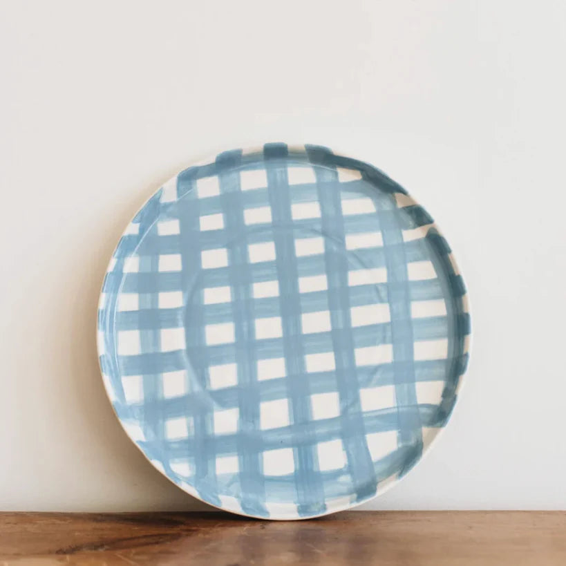 Round Platter - Cornflower Blue