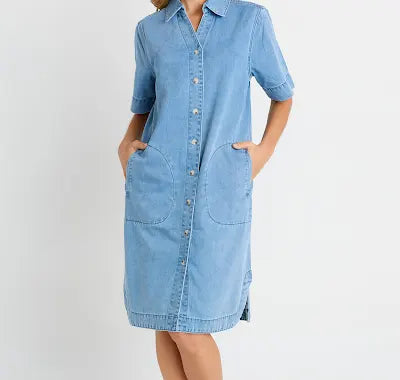 Dawson Denim Dress - Blue Medium