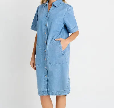 Dawson Denim Dress - Blue Medium