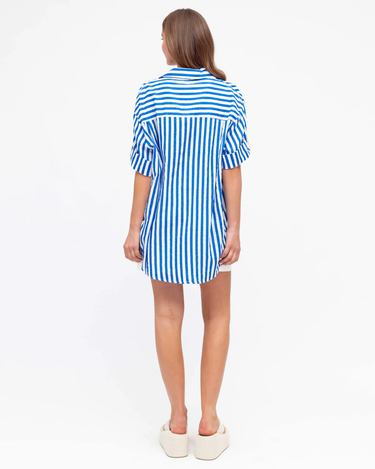 Striped Relaxed Fit Shirt - Blue