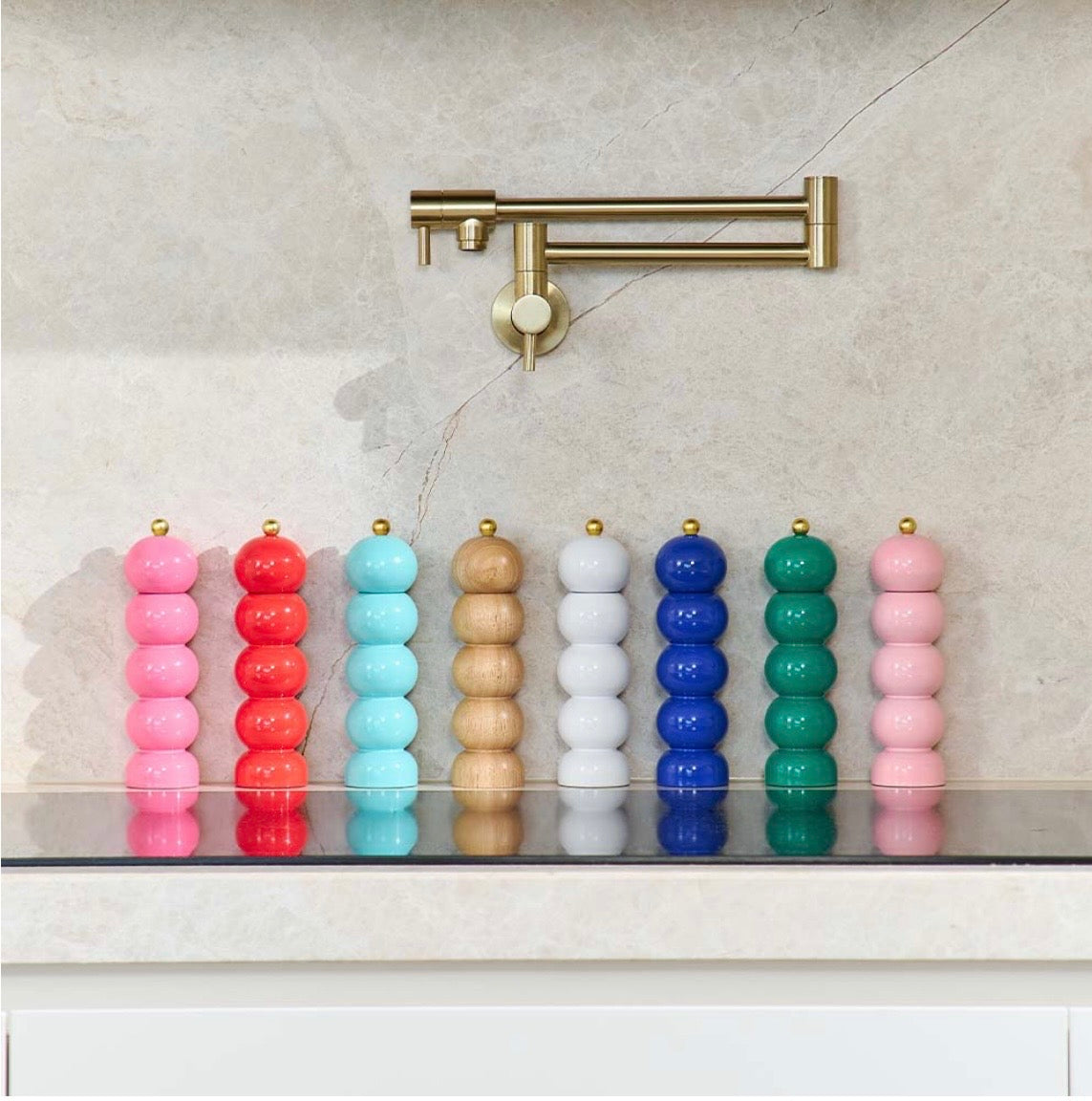 Annabel Trends Orb Salt & Pepper Mill - Natural