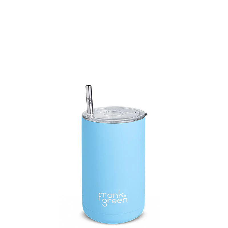 Iced Coffee Cup With Straw - Sky Blue