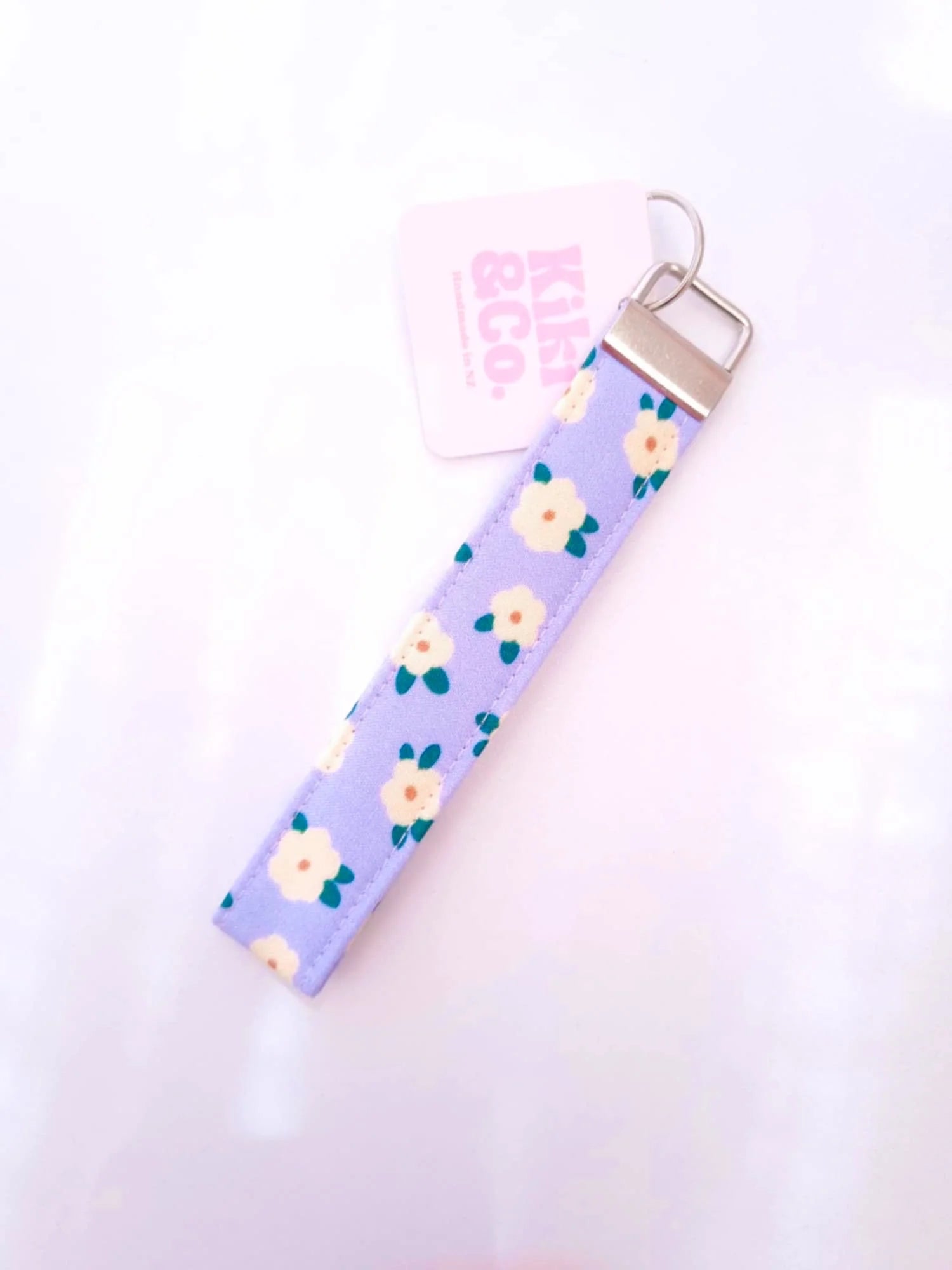 Keychain - Blue Daisy