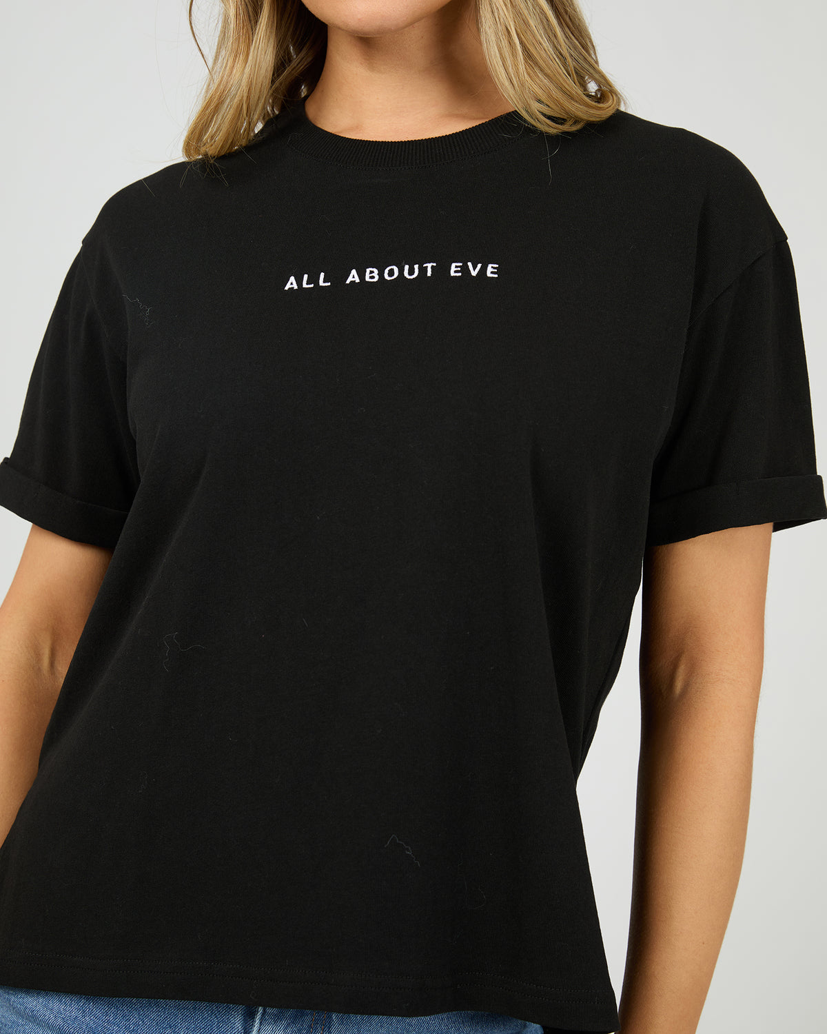 All About Eve WASHED TEE BLACK