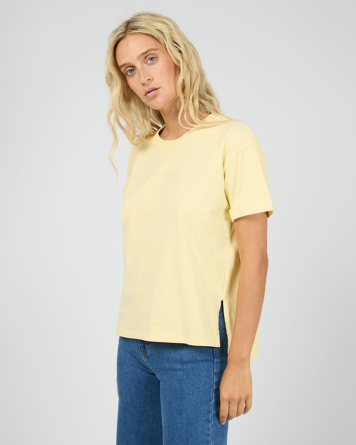 AAE WASHED TEE LEMON
