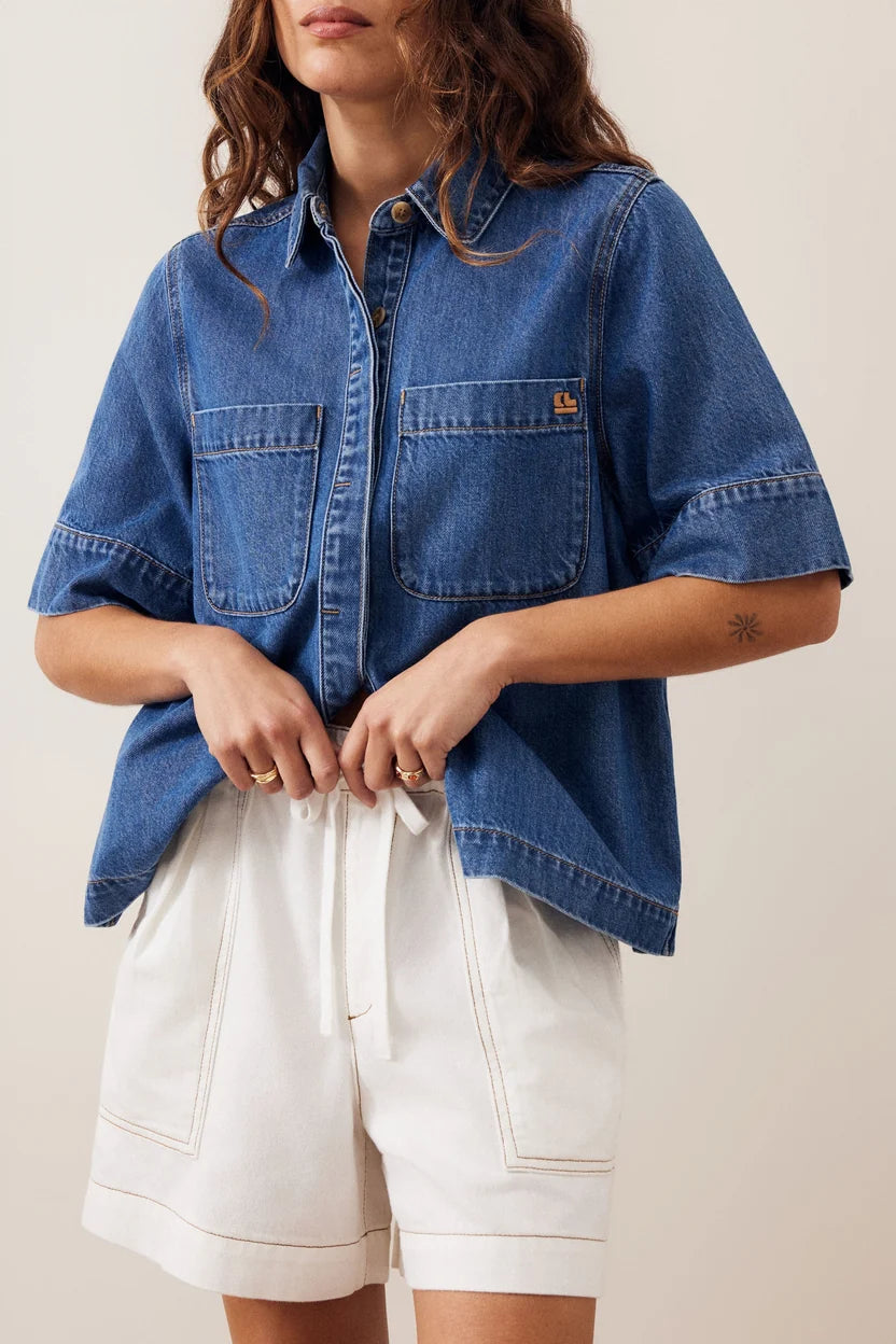 Darcy Relaxed Everyday Short - New Ecru