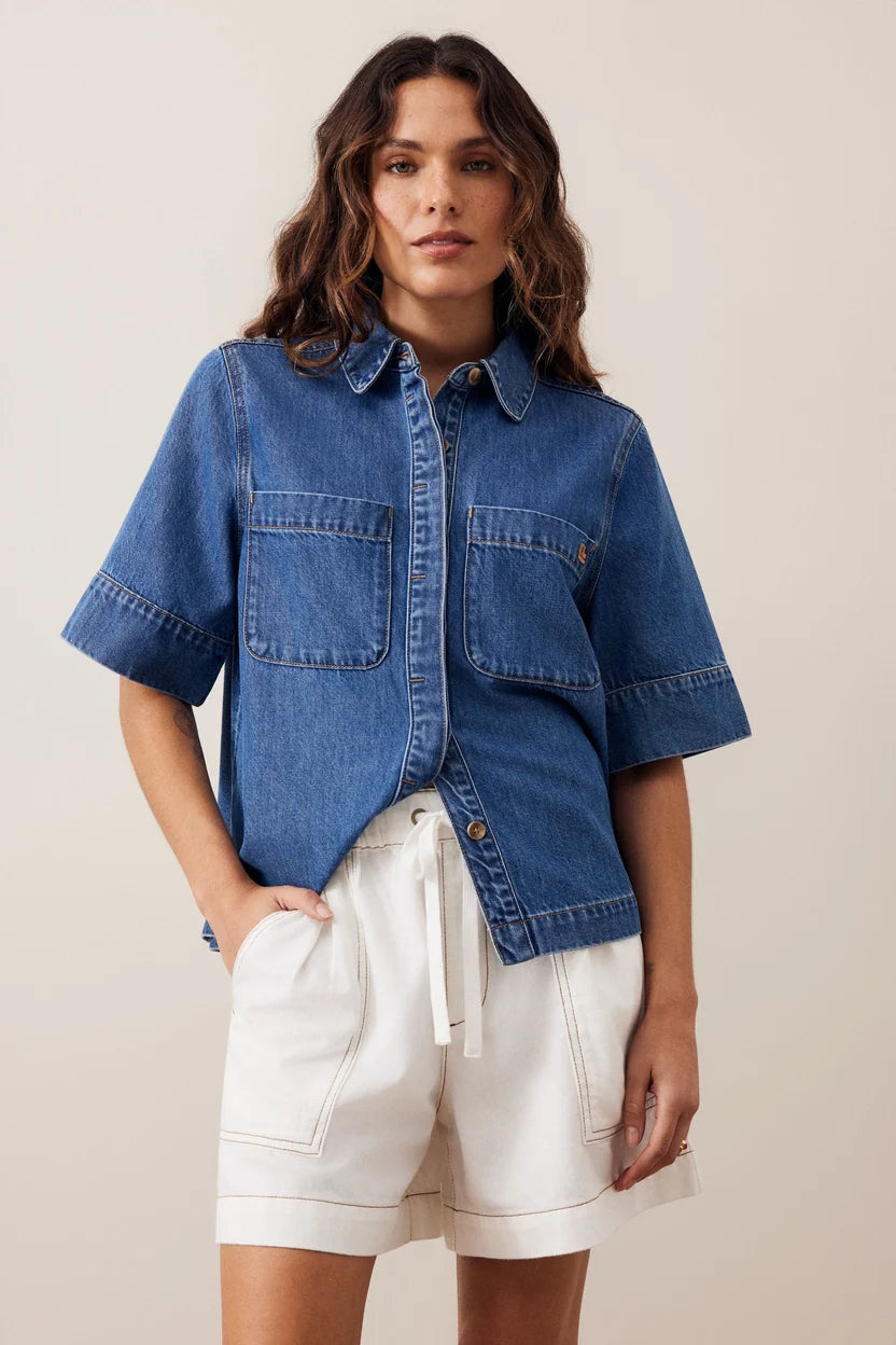 Darcy Relaxed Everyday Short - New Ecru