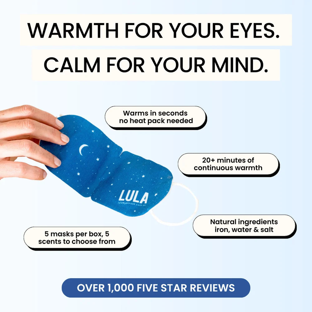 Lula Self Warming Eye Masks - 3 Pack (Vanilla, Rose & Lavender)
