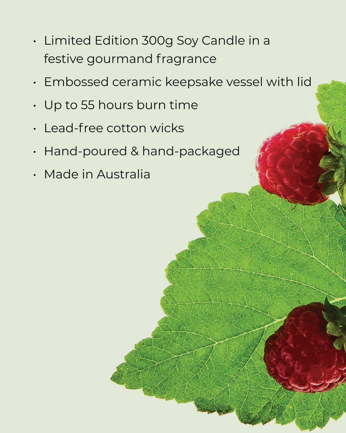 Circa - RASPBERRY & RHUBARB Soy Candle 300g