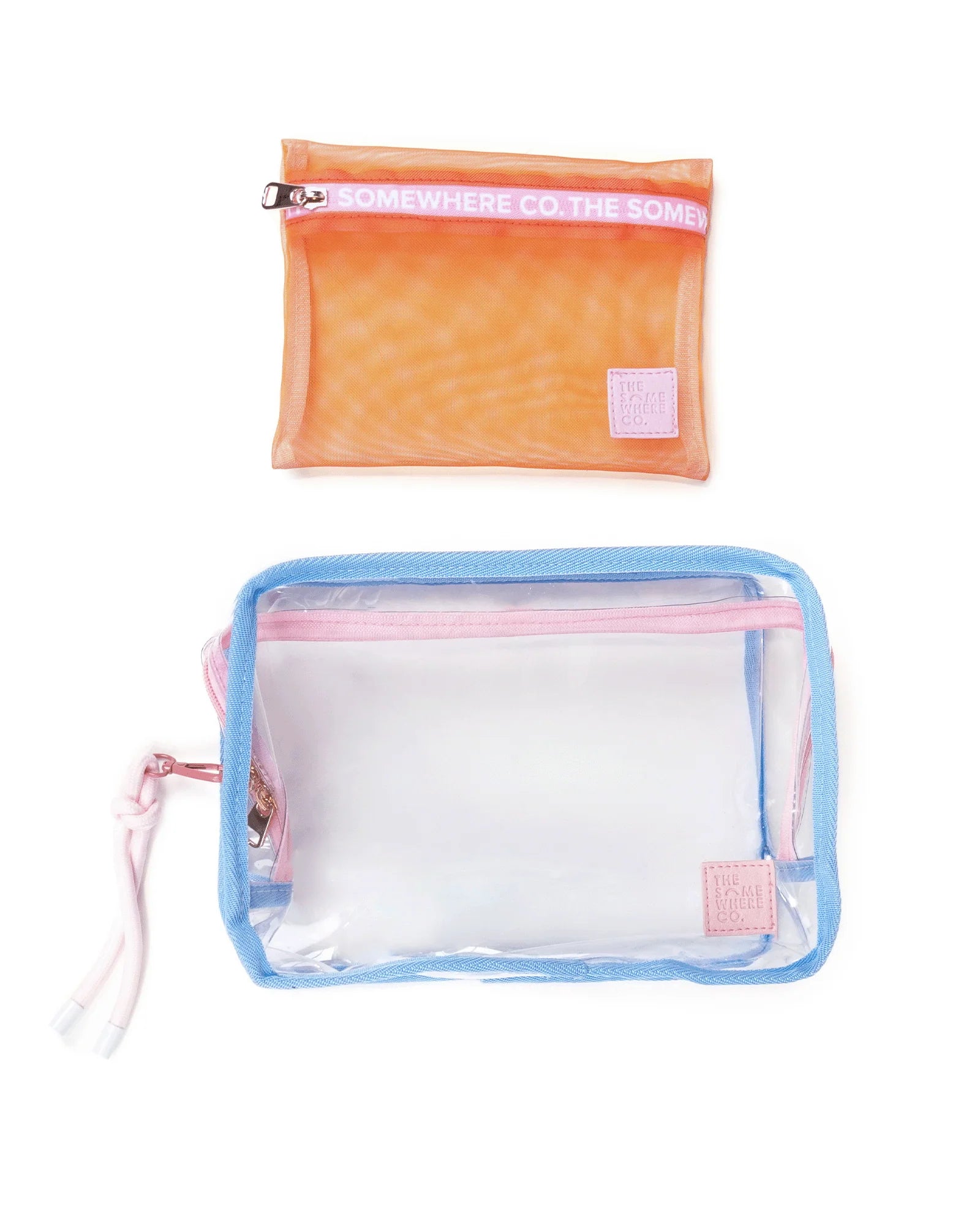 Blue & Pink Cosmetic Case