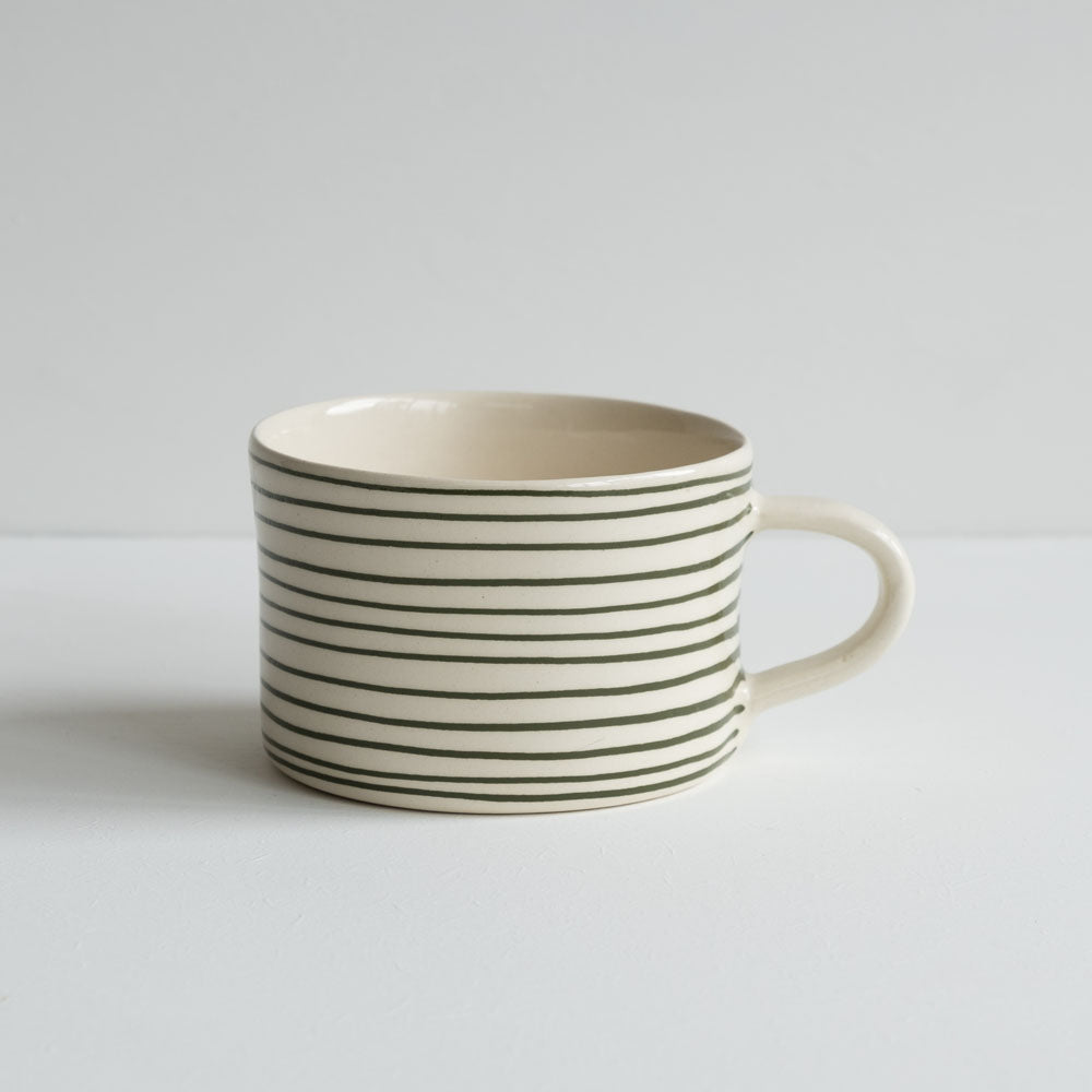 Musango Mug - Horizontal stripe - Moss Green