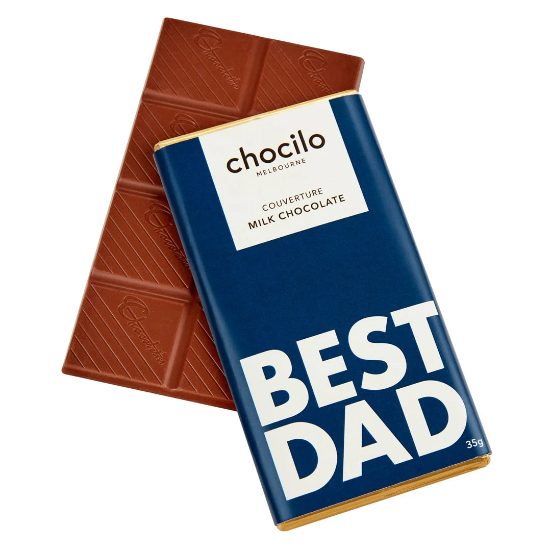 modal "Best Dad" Milk Chocolate Block - 35g