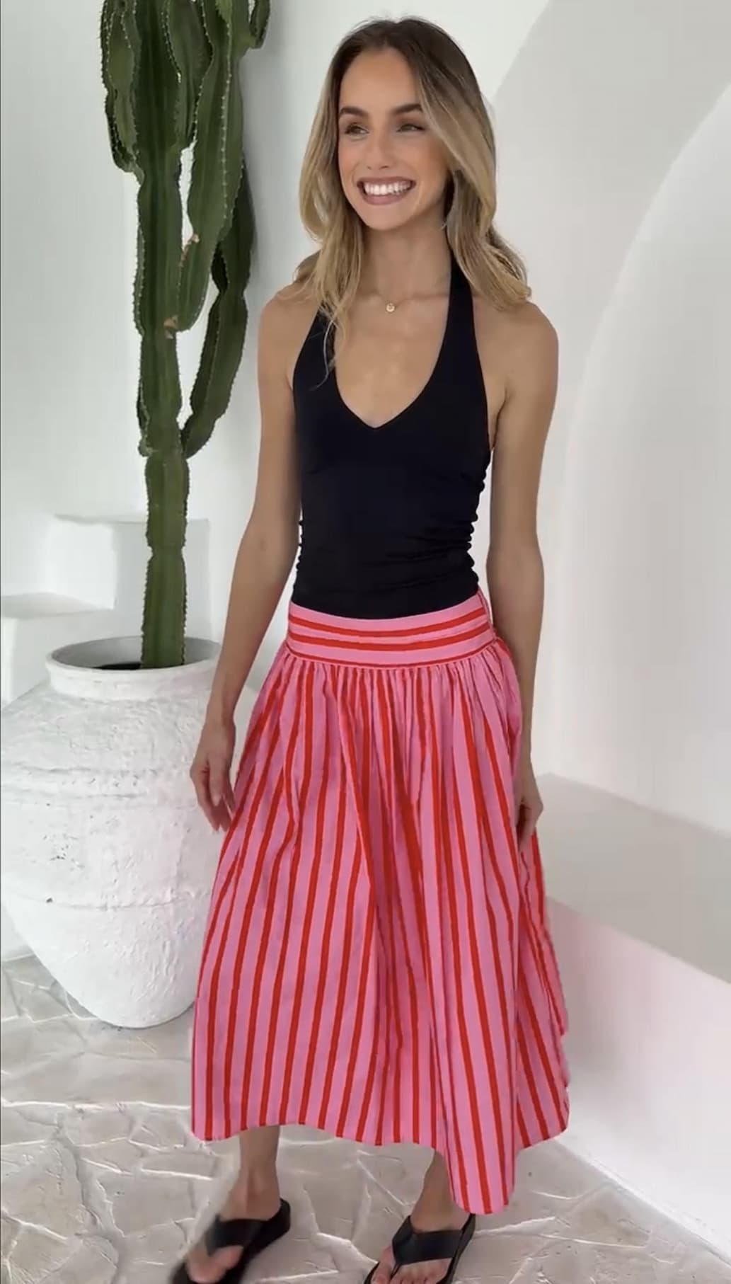 RACQUET SKIRT - Pink/Red
