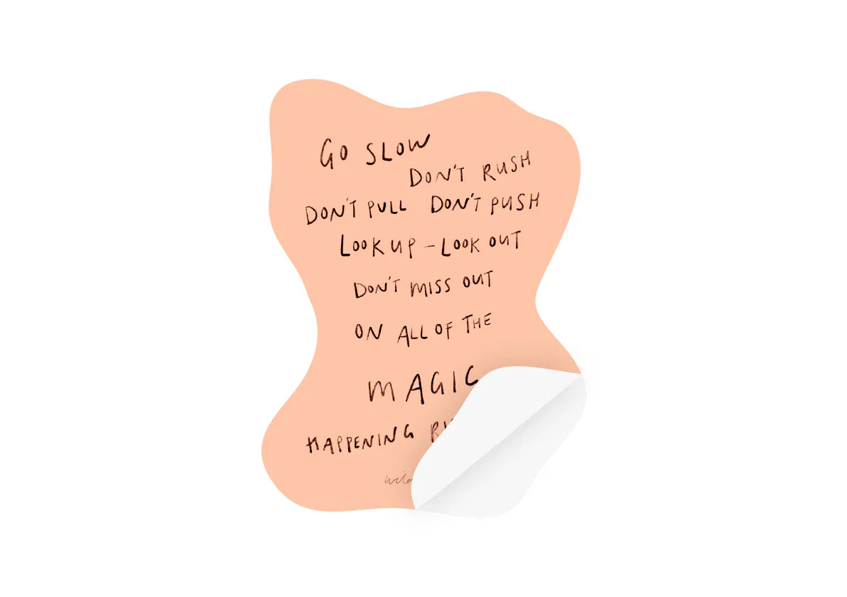 'Go Slow' Sticker