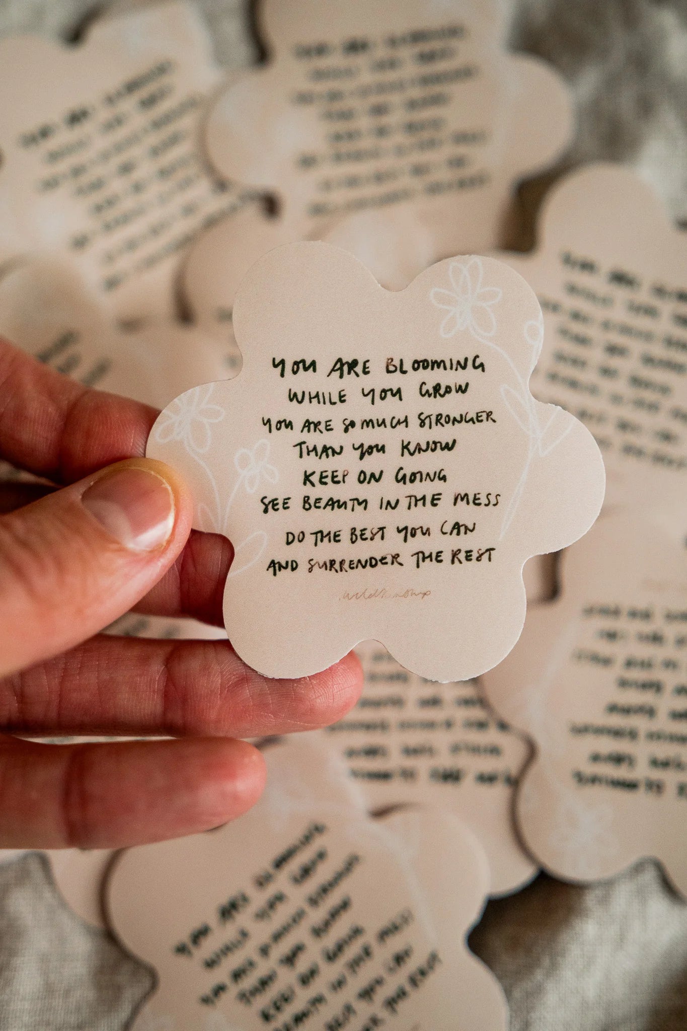 'You are Blooming' Flower Sticker